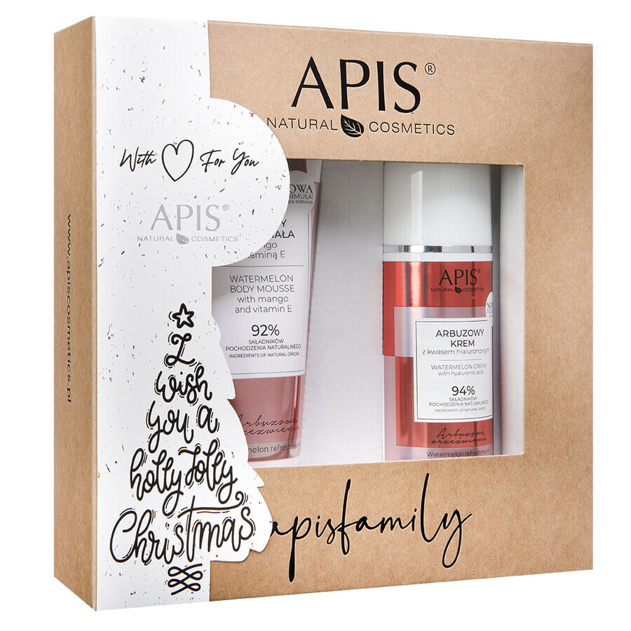 Buy Apis Watermelon Refreshment Set watermelon body mousse, 200 ml + watermelon face cream, 100 ml Apis Watermelon Refreshment Set watermelon body mousse, 200 ml + watermelon face cream, 100 ml