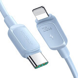 Joyroom Multi-Color Series A14 USB-C / Lightning 20W cablu 1,2 m - albastru