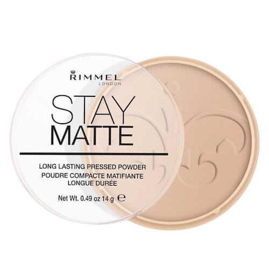 Rimmel Stay Matte Poeder 005 Zijdeachtig Beige, 14 g