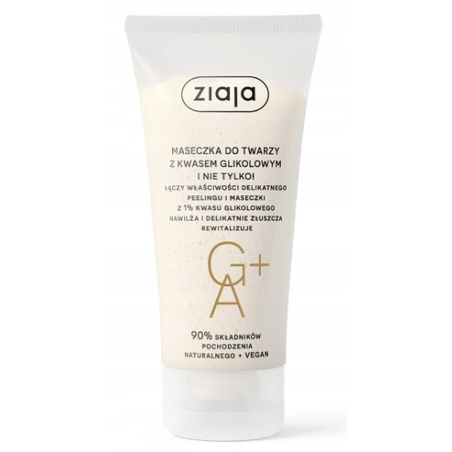 Ziaja Mascarilla facial con ácido glicólico, 55 ml