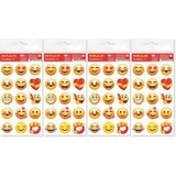Emoticons 01 Aufkleber 4 Stück