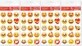 Emoticonos 01 Pegatinas 4 piezas