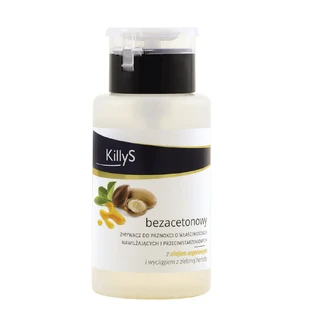KillyS Acetone-free nail polish remover with argan oil, 200ml