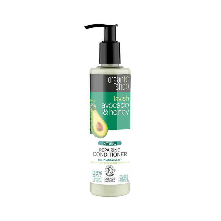 Boutique Organic Shop Après-shampooing régénérant pour cheveux Avocat et miel, 280 ml Organic Shop Après-shampooing régénérant pour cheveux Avocat et miel, 280 ml