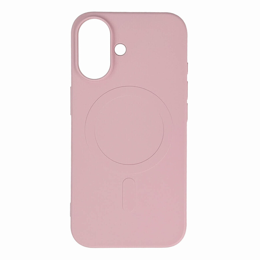 Liquid Silicone Case MagSafe für iPhone 16 Plus - hellrosa