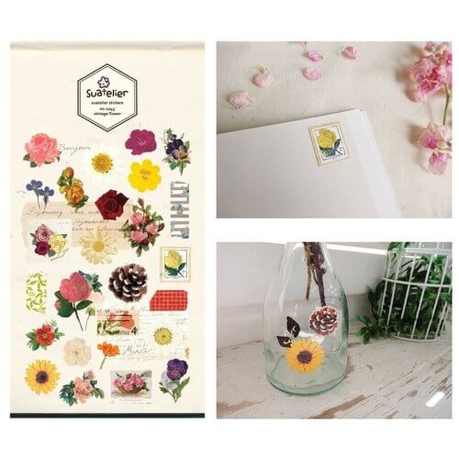 Stickers décoratifs Fleurs Vintage Suatelier
