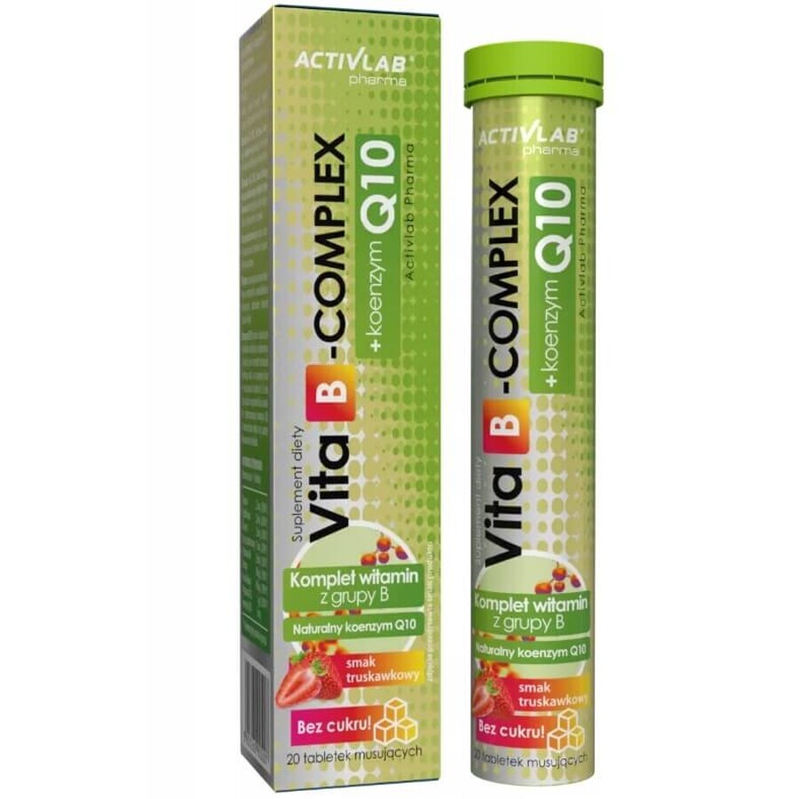 ActivLab Pharma Vita B-Complex + Coenzyme Q10, 20 effervescent tablets