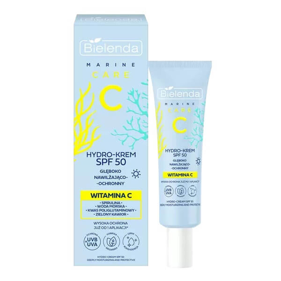 Bielenda C Marine Care Hydro-cream SPF50 deeply moisturizing and protecting, 40 ml