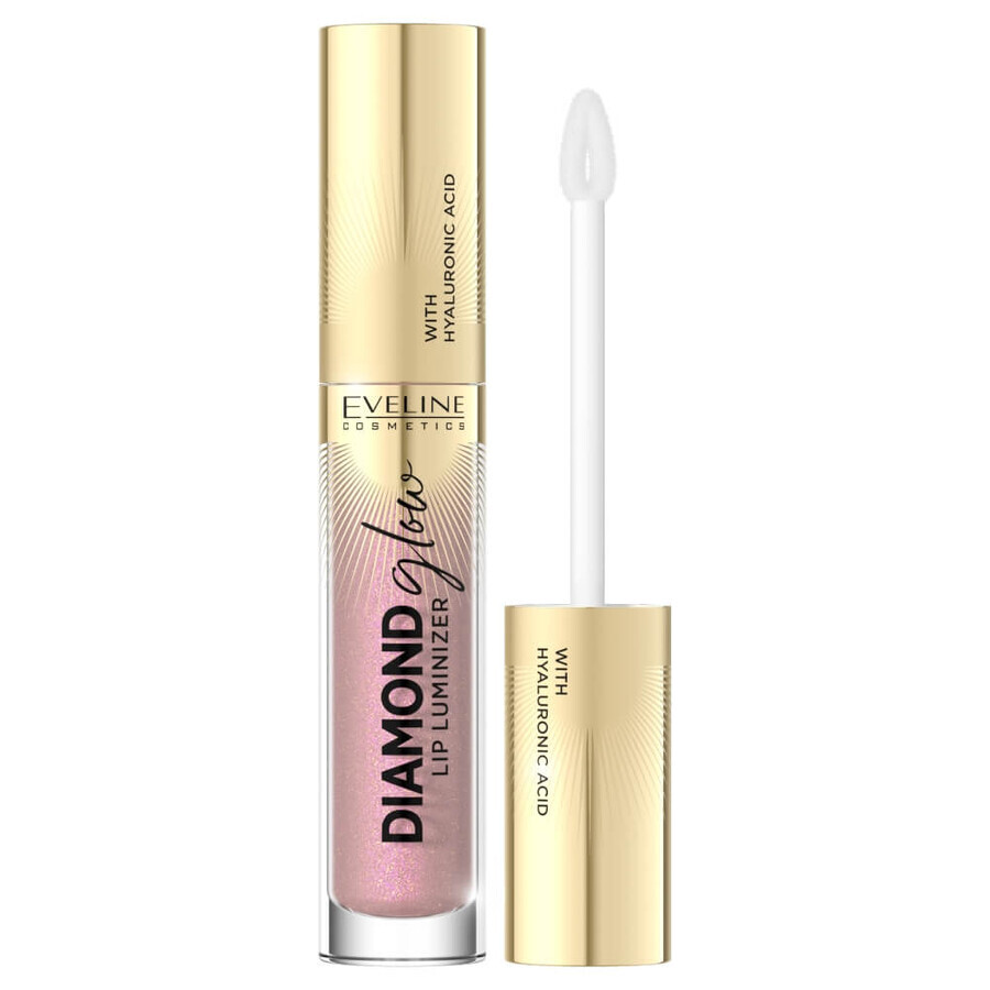 Eveline Cosmetics Lucidalabbra con Acido Ialuronico 08 Honey Glam, 4,5 ml