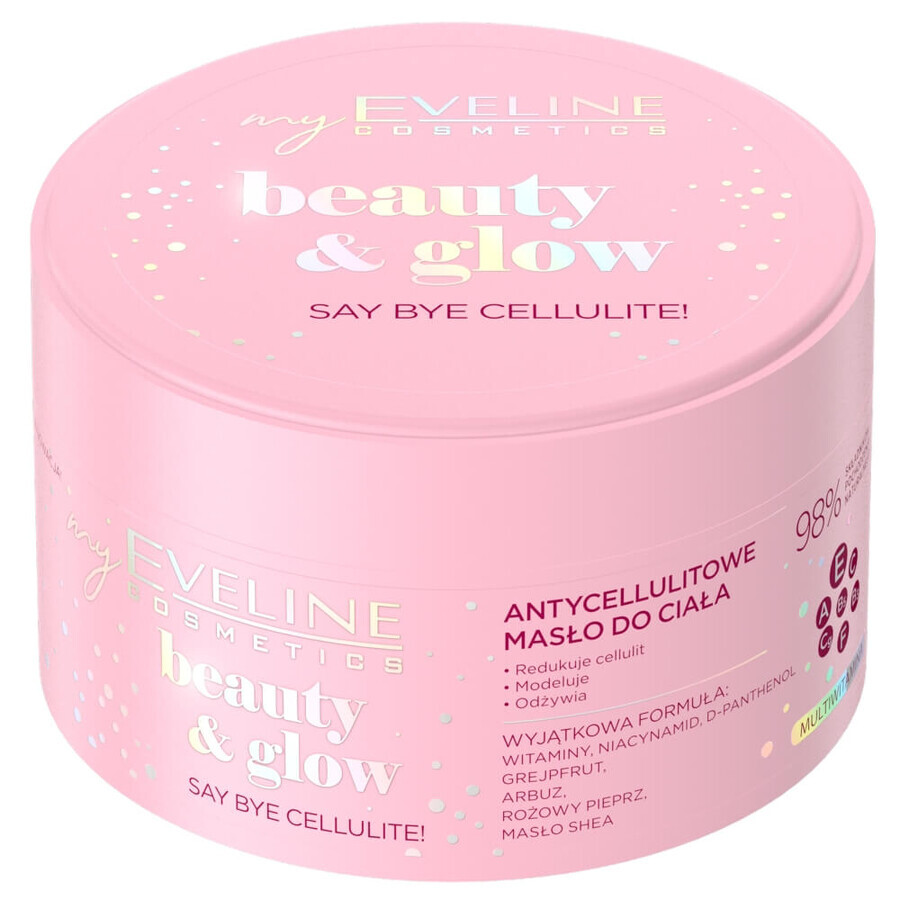 Eveline Cosmetics Beauty amp; Glow Burro corpo anticellulite, 200 ml