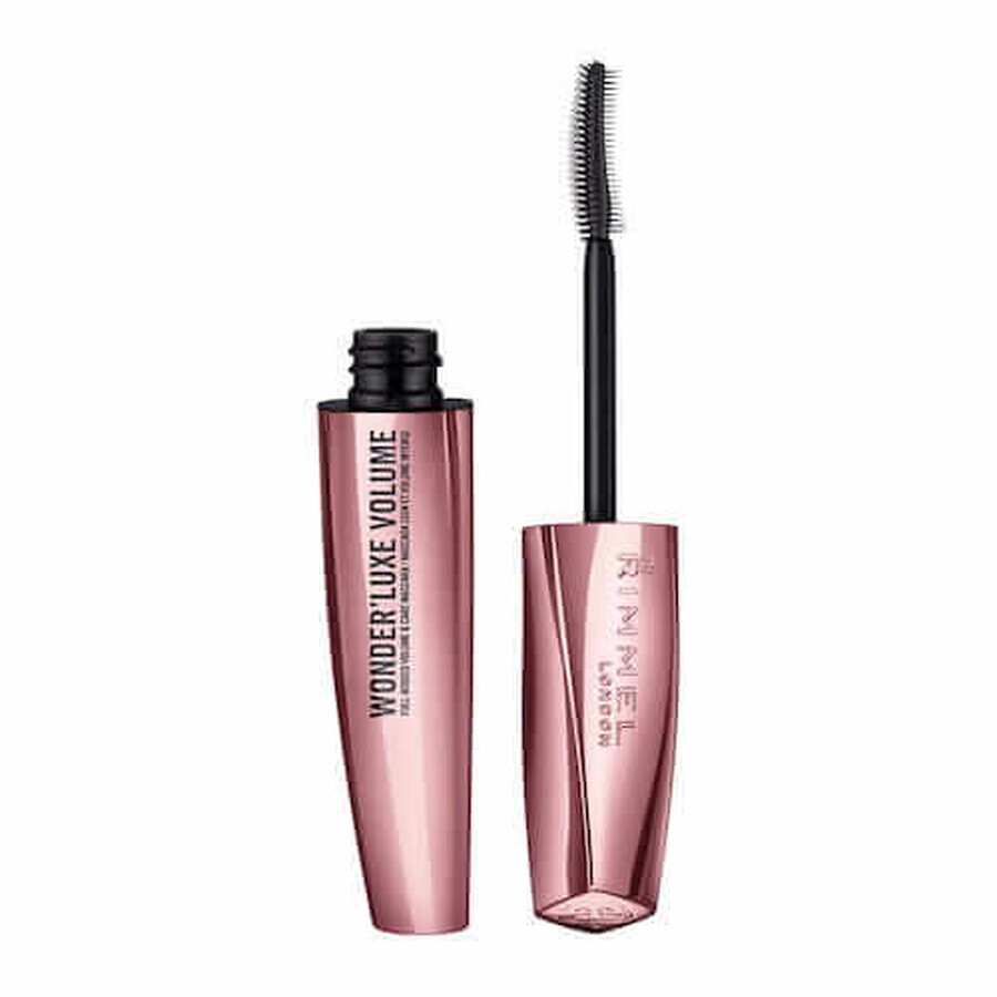 Rimmel Wonder Luxe Volume Volumising Mascara mit 4 Ölen 002 Braun Schwarz, 11ml