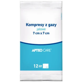 Apteo Care sterile Mullkompresse 7 cm x 7 cm 1 Packung mit 3 Stück