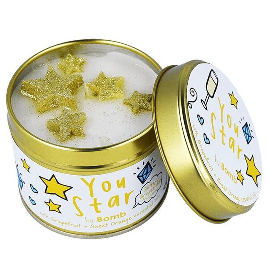 Bomb Cosmetics You Star geurkaars in blik, 237 g