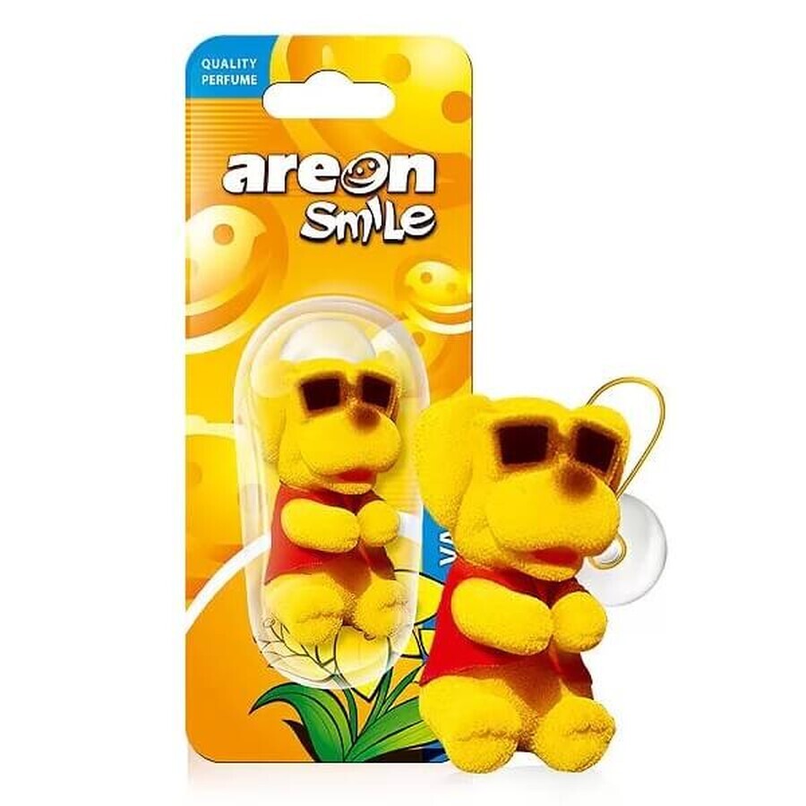 Areon Smile Ambientador de Juguete para Coche Vainilla, 1 unidad