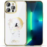 Kingxbar Moon Series Luxus-Tasche mit Swarovski Kristallen für iPhone 13 Pro gold (Butterfly)