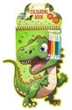 Carte de colorat &#238;n formă de animale. Dinozaur