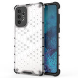 Husă blindată Honeycomb cu cadru din gel Samsung Galaxy A73 transparent