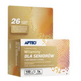 Apteo Vitamines voor senioren met ginseng en luteïne, 100 tabletten