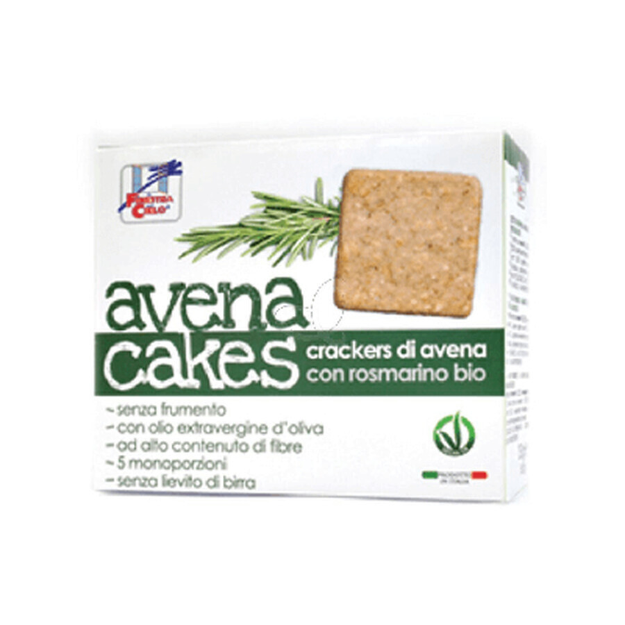 Oat crackers with rosemary without yeast, 250 g, La Finestra Sul Cielo