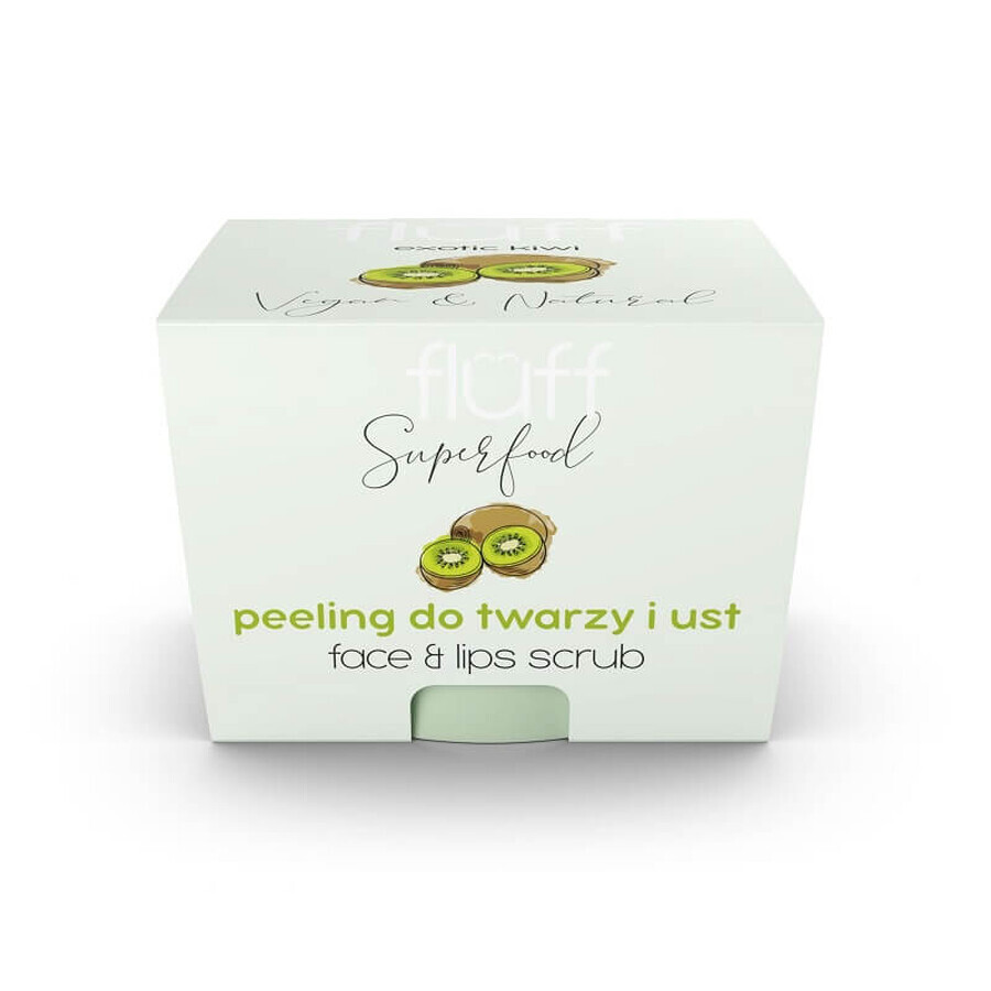 Cumpără Fluff Superfood Kiwi scrub pentru față și buze, 80 g Fluff Superfood Kiwi scrub pentru față și buze, 80 g