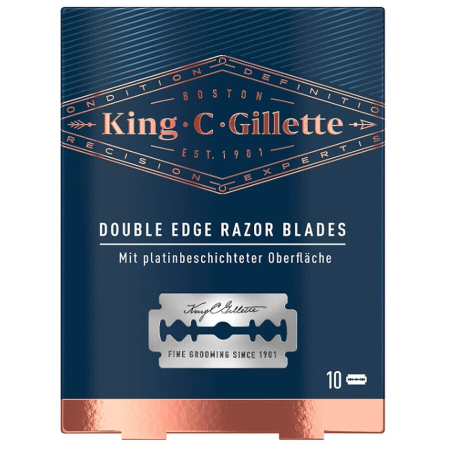 King C. Gillette, Lames de rasoir à double tranchant, 10 pièces