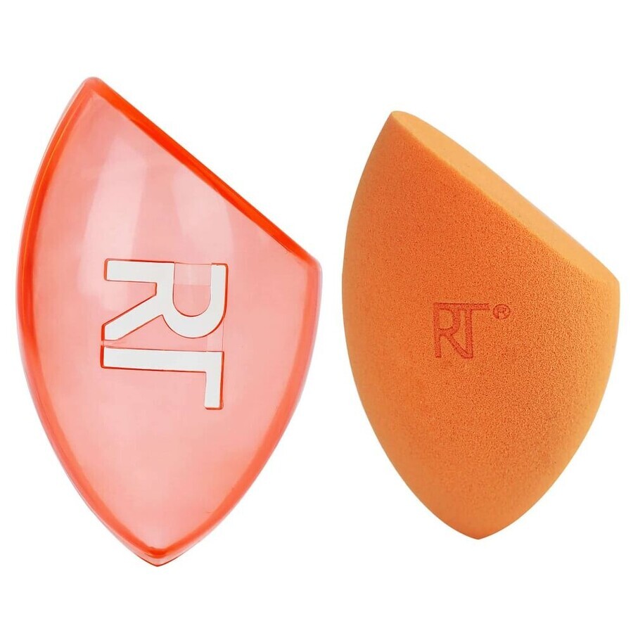 Real Techniques Miracle Complexion Sponge + custodia da viaggio per spugne da trucco + custodia da viaggio