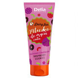 Delia Dairy Fun Himbeer-Kuchen Körper-Reinigungsmilch, 200 ml