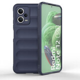 Magic Shield Case pour Xiaomi Redmi Note 12 5G / Poco X5 5G étui souple blindé bleu