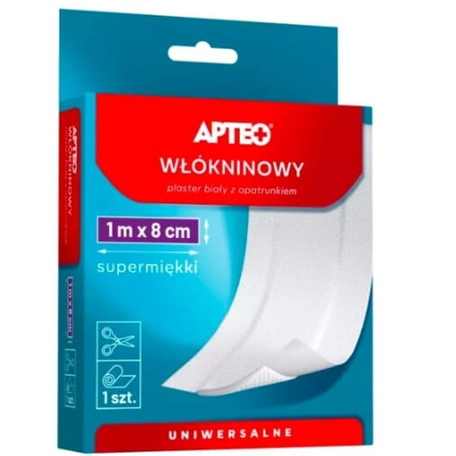 Gesso in tessuto non tessuto, Apteo Care con medicazione, 1m x 8cm, 1 pezzo