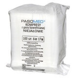 Comprese nesterile Pasomed 17 fire 8 straturi 5x5cm 1 pachet (100 bucăți)