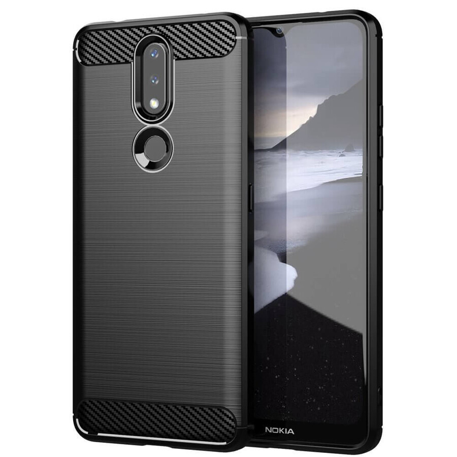 Carbon Case carcasă flexibilă Nokia 2.4 negru