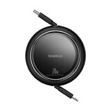 Baseus Free2Pull coiled USB-C / Lightning 20W cable 1m - black