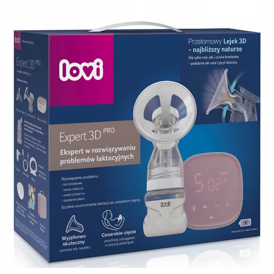 Buy LOVI Expert 3D two-phase electric breast pump 50/070, 1 piece LOVI Expert 3D two-phase electric breast pump 50/070, 1 piece