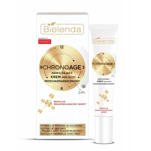 Bielenda Chrono Age Feuchtigkeitsspendende Augencreme gegen Falten, 15 ml