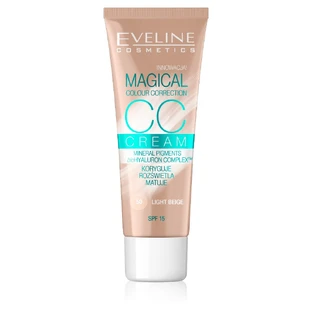 Eveline Cosmetics Magical Colour CC Cream Base de maquillaje multifunción 50 Beige claro, 30 ml