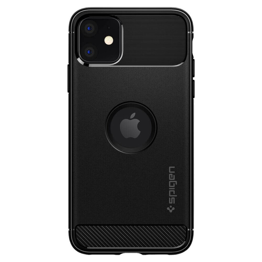 Carcasă Spigen Rugged Armor pentru iPhone 11 - negru mat