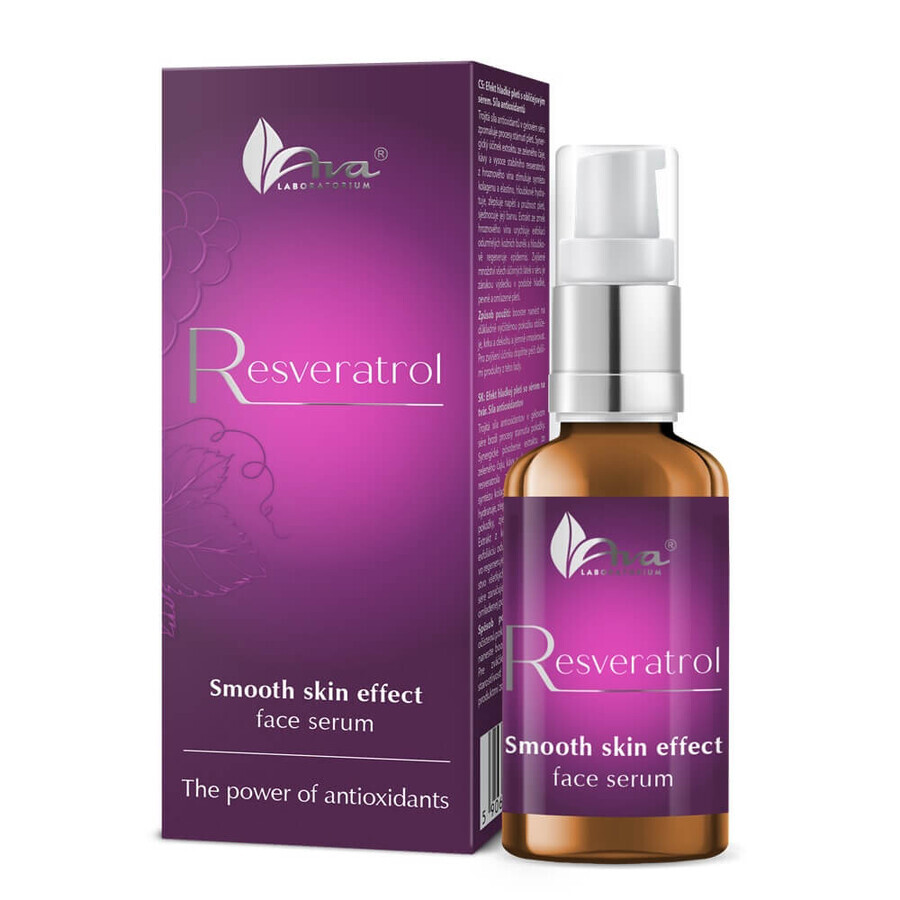 Ava Laboratorium Resveratrol Smooth Skin Effect gezichtsserum, 30 ml