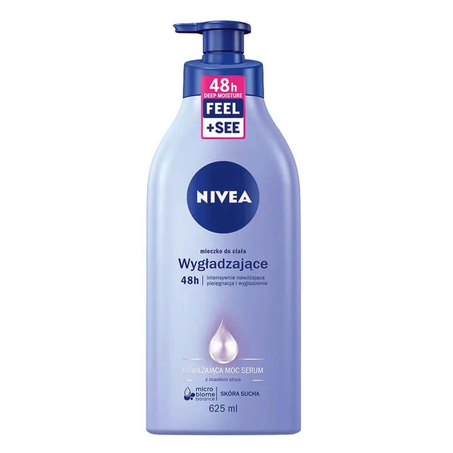Nivea Leche Corporal Suavizante con Bomba, 625 ml