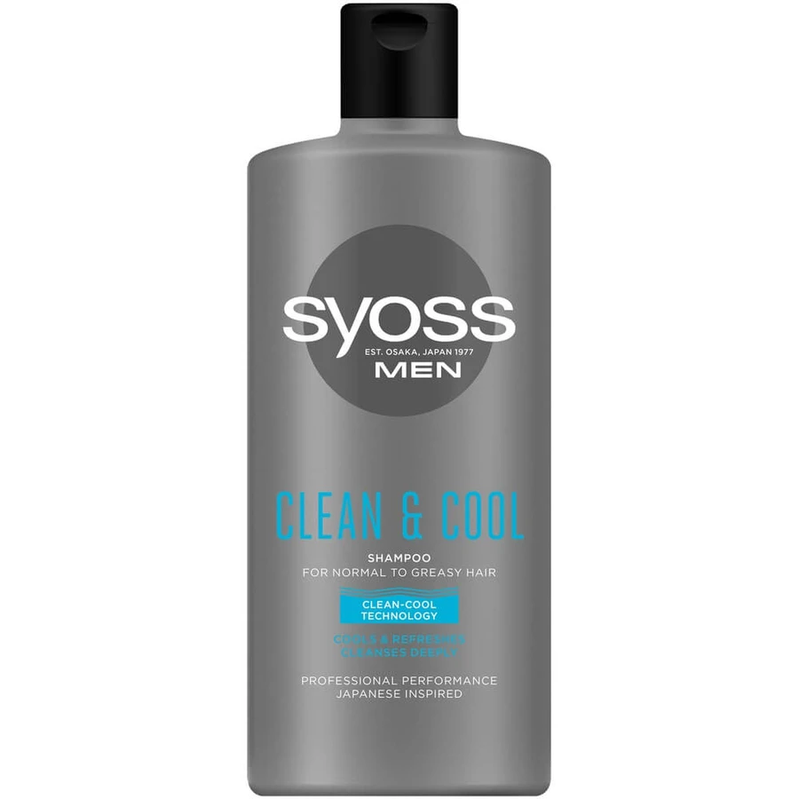 Syoss Men Clean amp; Cool Shampoo shampoo for normal to oily hair, 440 ml