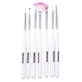 Sunone Nail Decoration Brushes White, 7 pieces