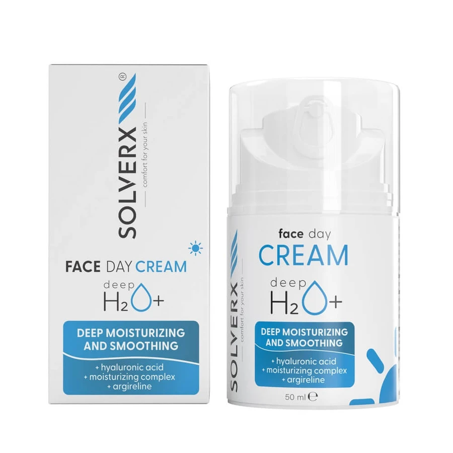 Solverx Deep H2O+ Tagescreme, 50 ml