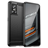 Carbon Caz Realme GT Neo 3 silicon flexibil caz de carbon negru
