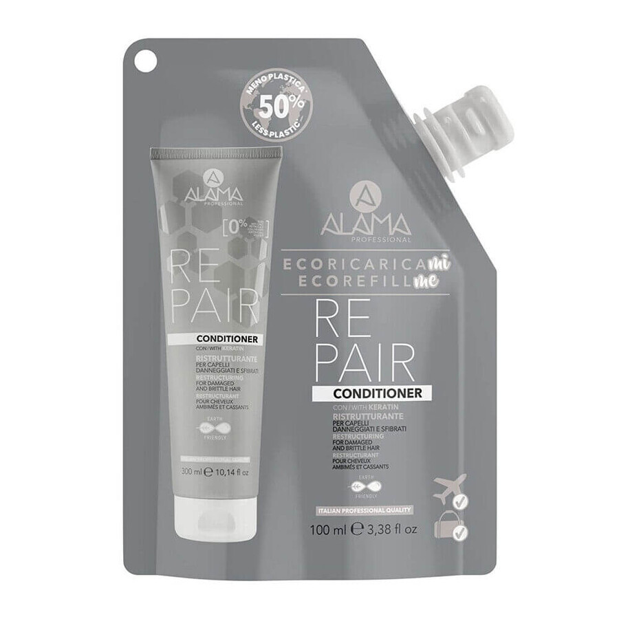 Alama Conditioner con cheratina per capelli danneggiati, 100 ml