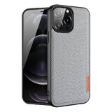 Dux Ducis Fino funda de nylon iPhone 13 Pro Max gris