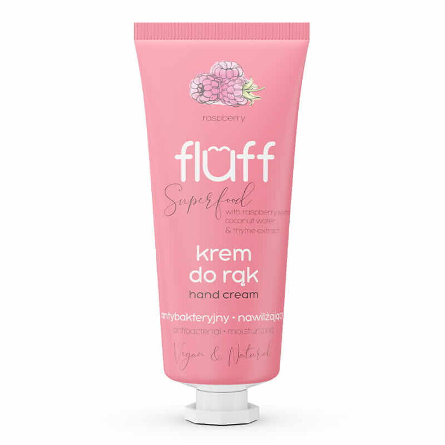 Fluff Superfood Raspberry Hand Cream, 50 ml
