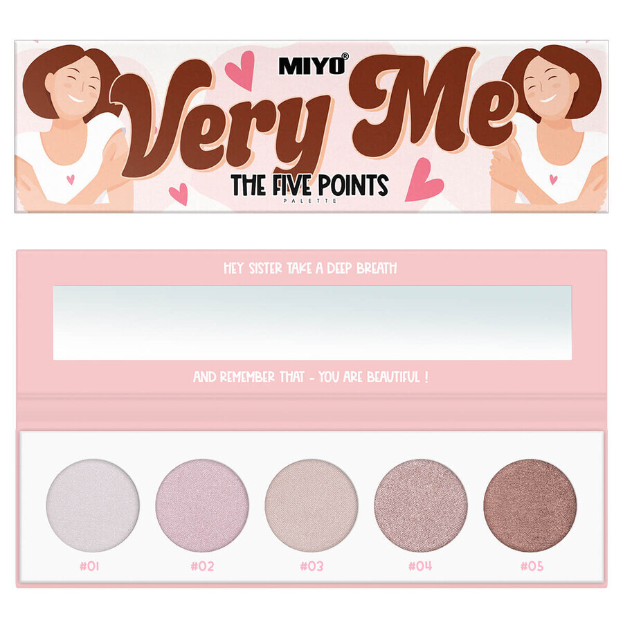 Comprar Paleta de sombras de ojos MIYO The Five Points Very Me, 6,5 g Paleta de sombras de ojos MIYO The Five Points Very Me, 6,5 g