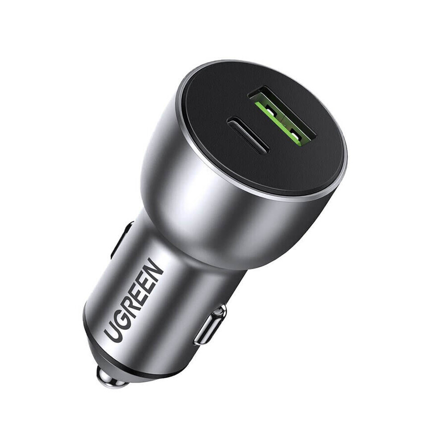 Chargeur de voiture USB Ugreen / USB Type C Quick Charge 3.0 Power Delivery 36 W 3 A gris (CD213 60980)