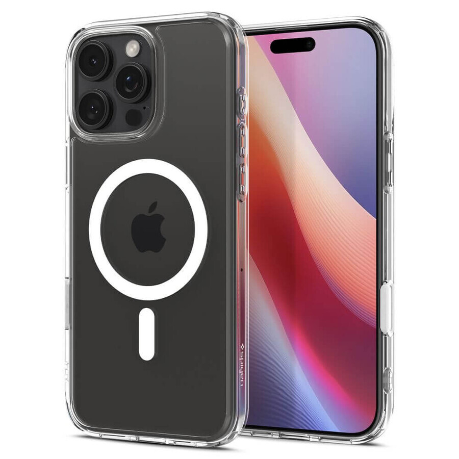 Carcasă Spigen Ultra Hybrid "T" MagSafe pentru iPhone 16 Pro Max - alb