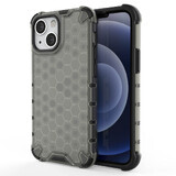 Husă blindată Honeycomb cu ramă din gel iPhone 13 mini negru