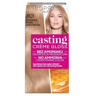 L oreal Casting Colour 801 Rubio satinado, 48 ml + 72 ml + 60 ml